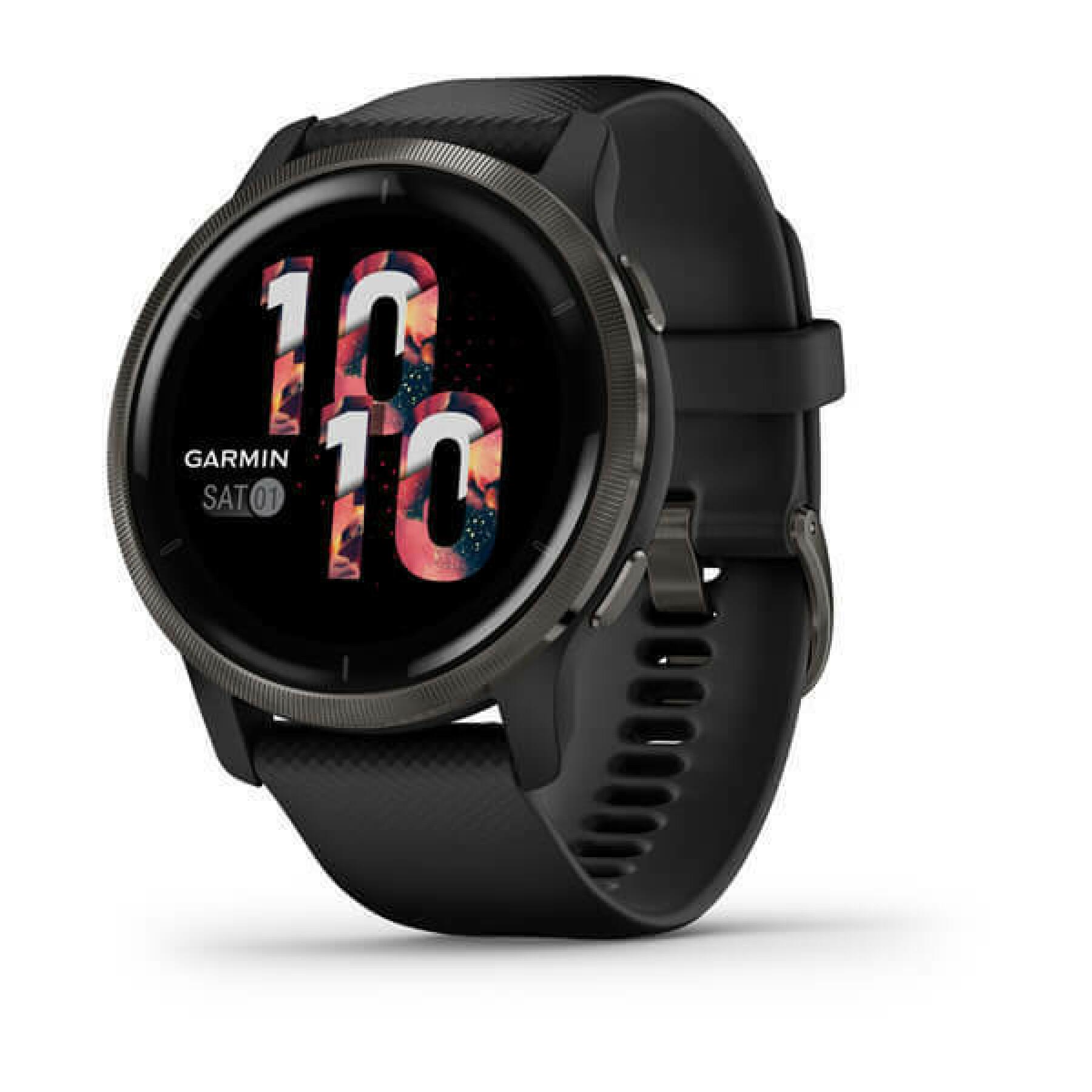 Connected watch with silicone strap Garmin