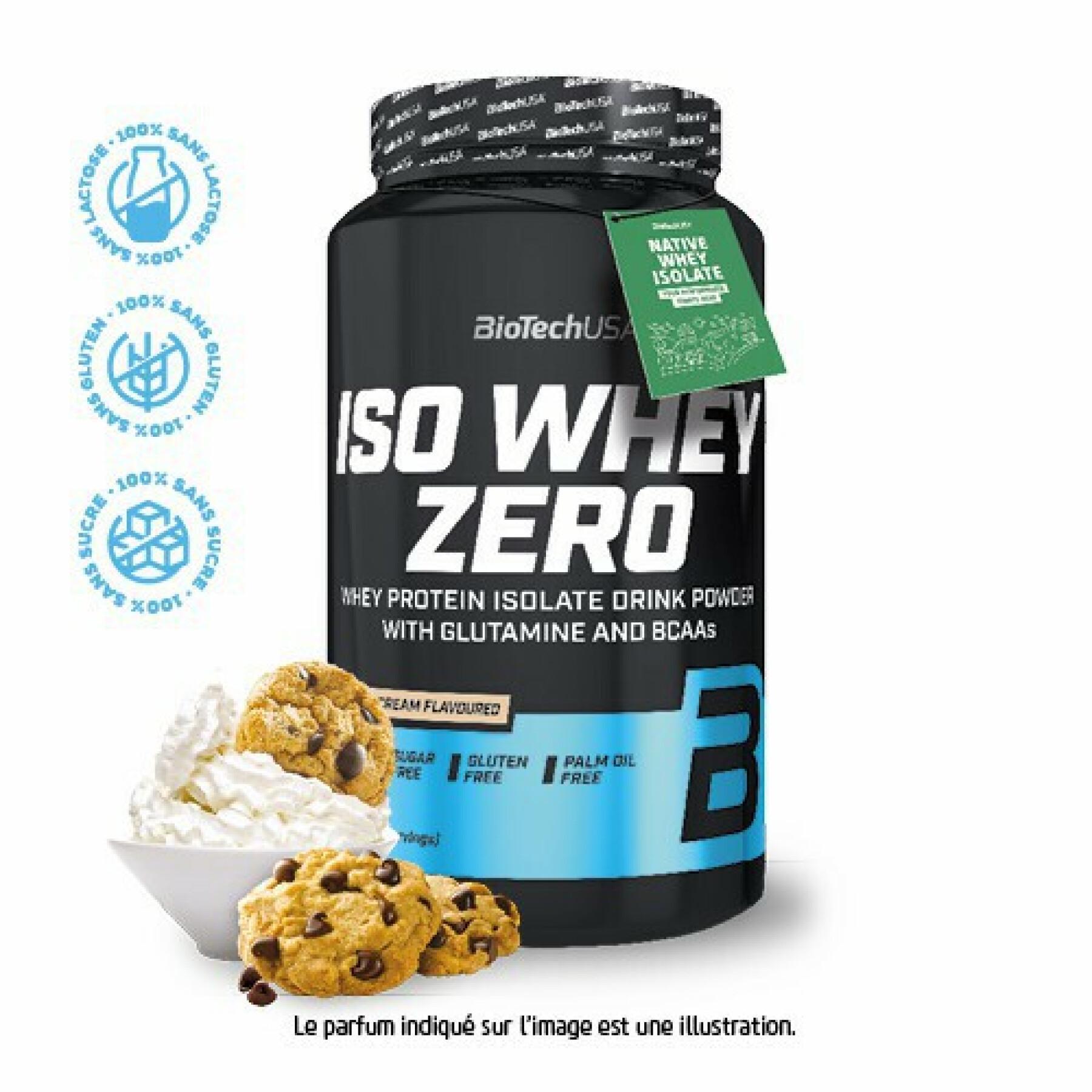 Pack of 6 jars of protein Biotech USA iso whey zero lactose free - Cookies & cream 908g
