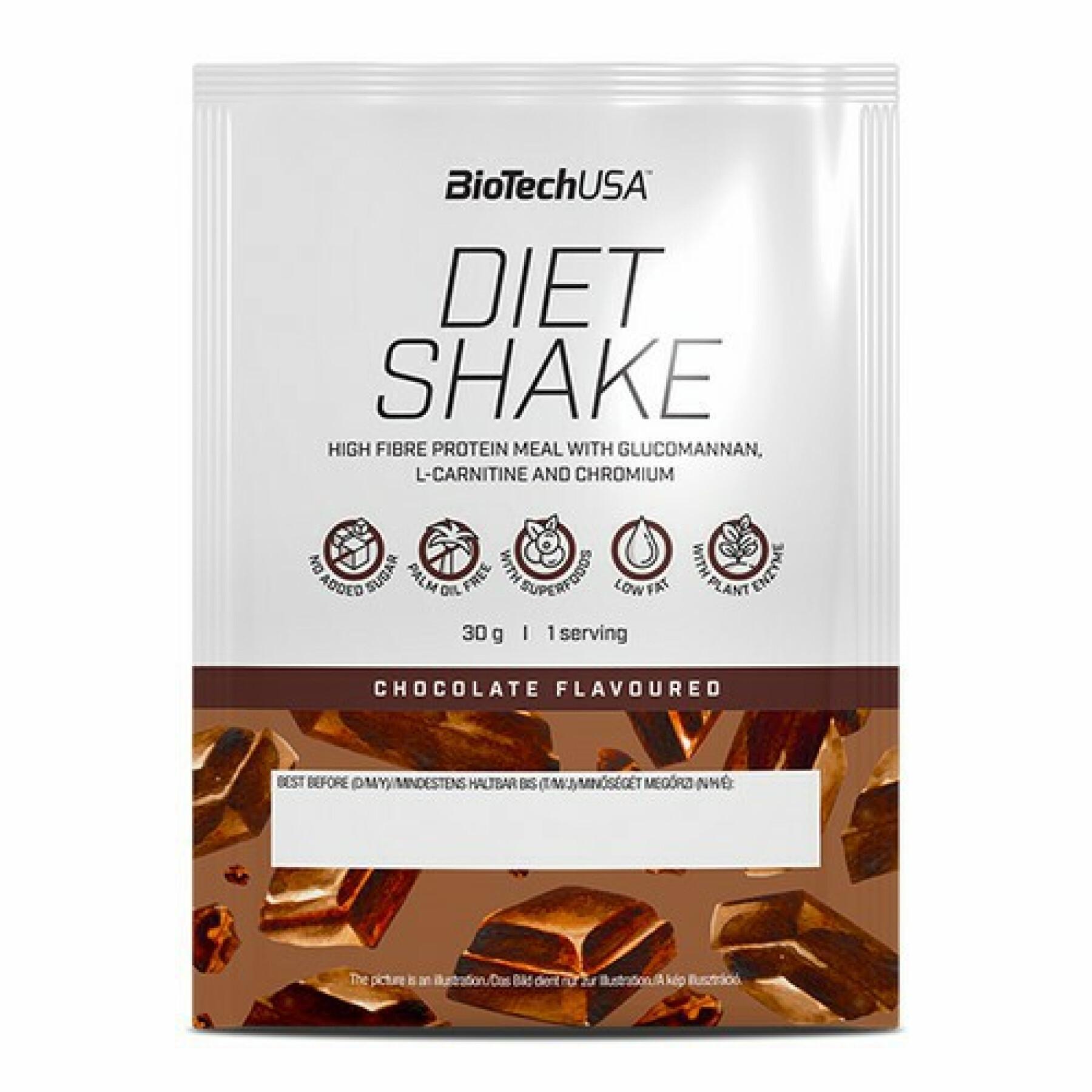 Batch of 50 bags of proteins Biotech USA diet shake - Chocolate - 30g