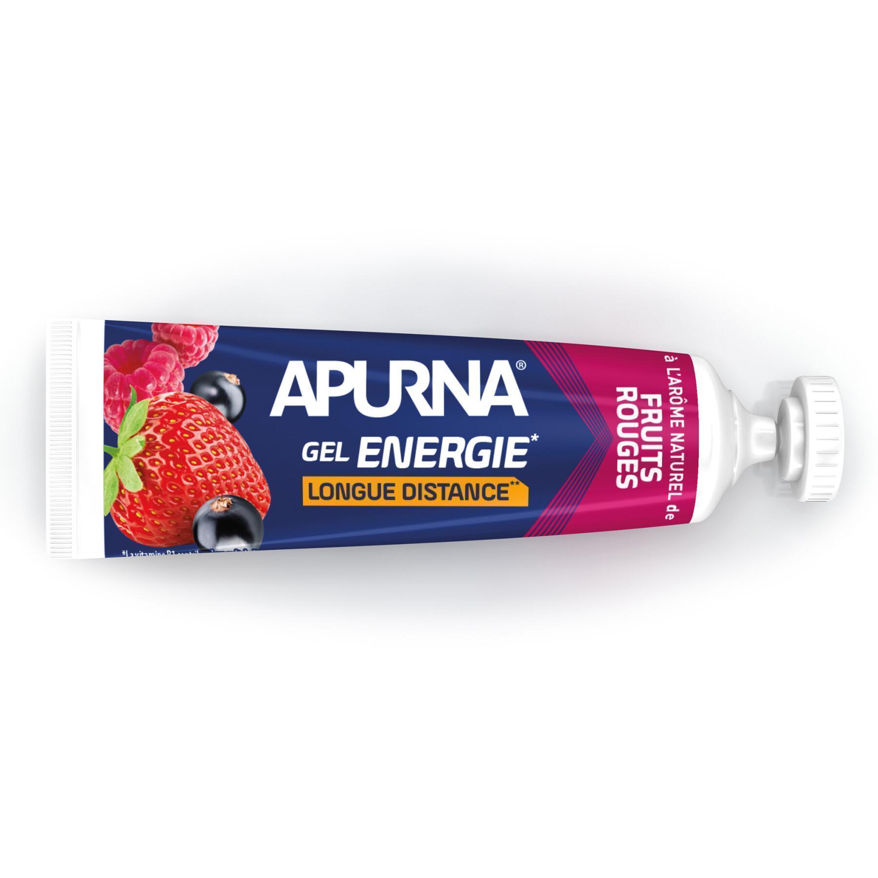 Long-distance red fruit energy gel+2h effort Apurna
