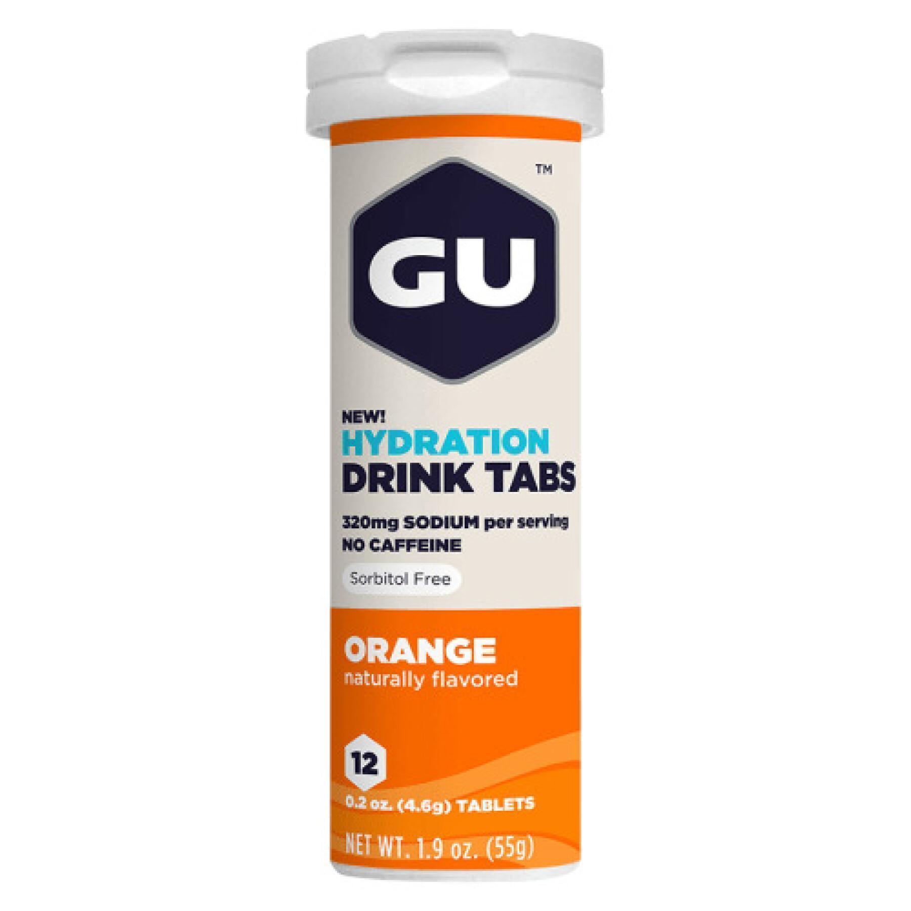 Tube of 12 hydration tablets Gu Energy orange (x8)