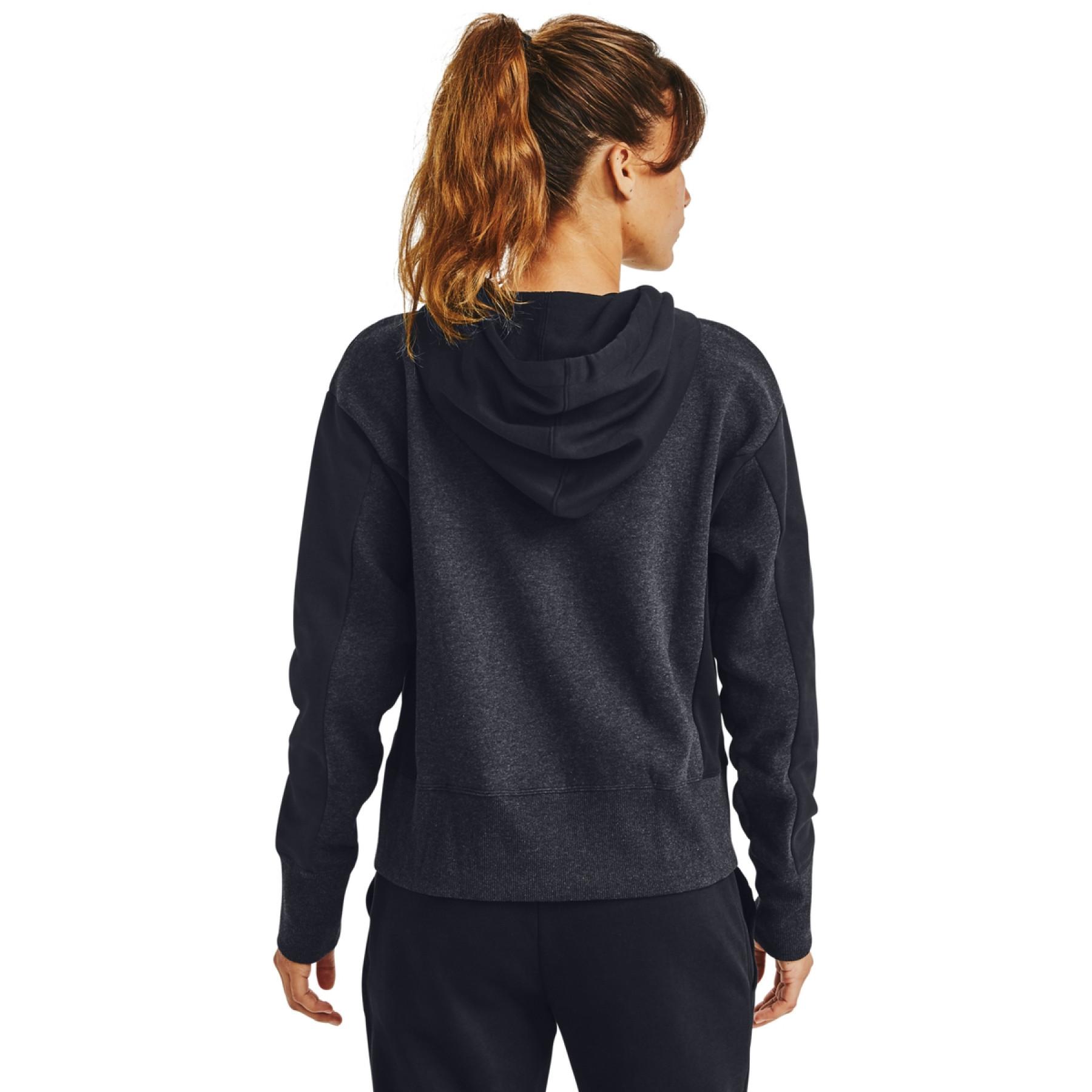 Women's hoodie Under Armour Rival Fleece Embroidered Full Zip
