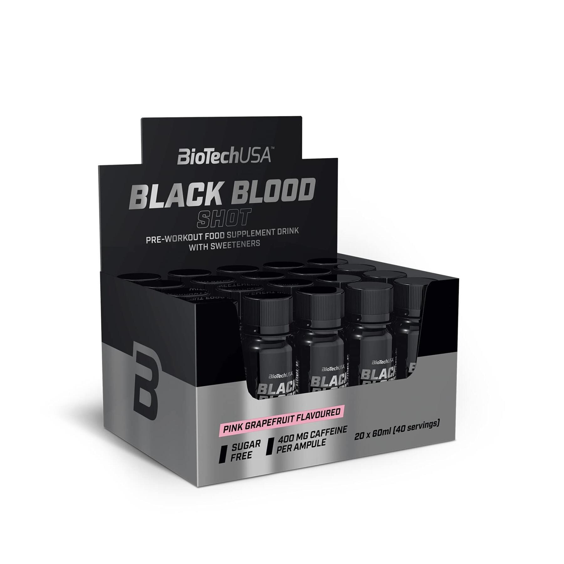 Batch of 20 booster bulbs Biotech USA black blood shot - Pamplemousse rose