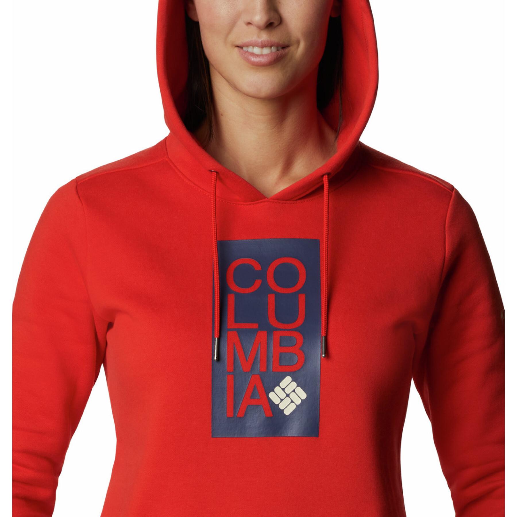 Women's hooded sweatshirt Columbia Logo