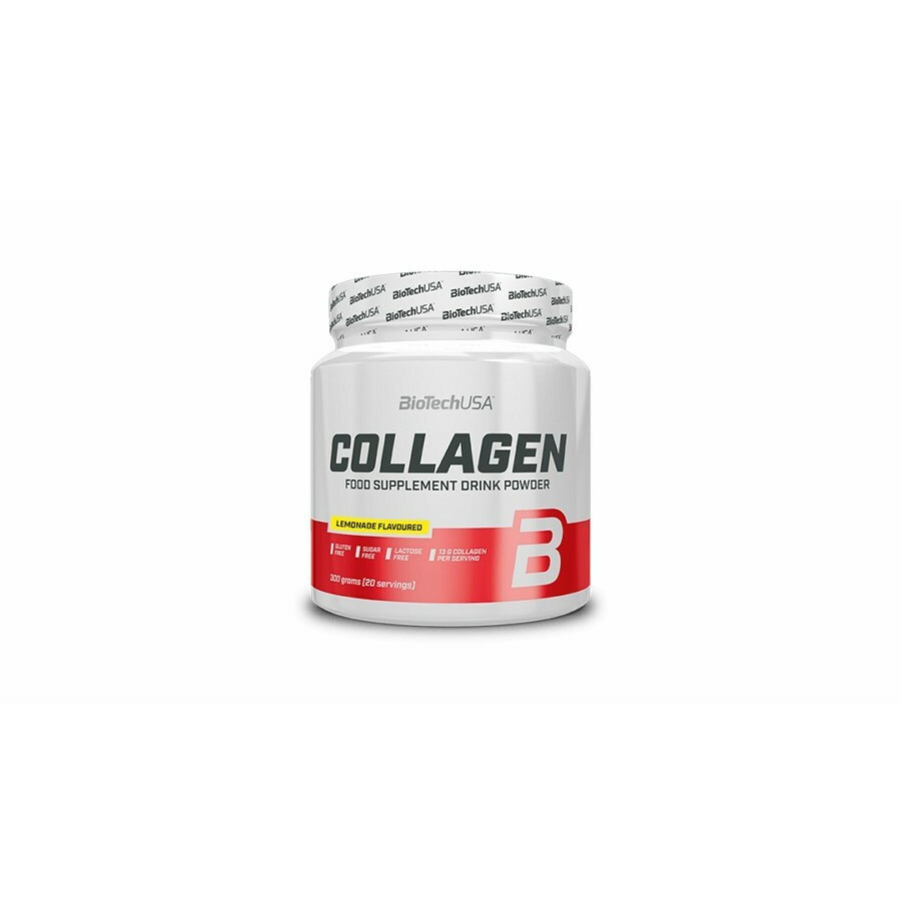 Lot of 10 jars of vitamin collagen Biotech USA - Lemonade - 300g