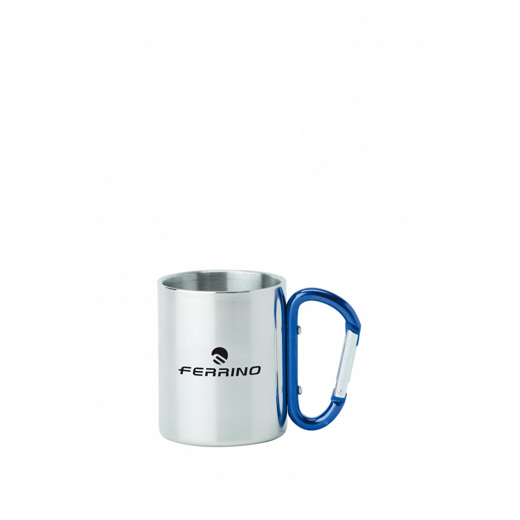 Steel cup with carabiner Ferrino