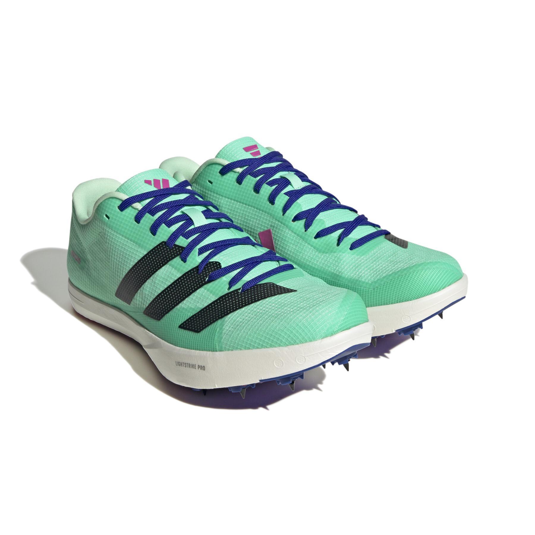 Long jump athletic shoes adidas Adizero