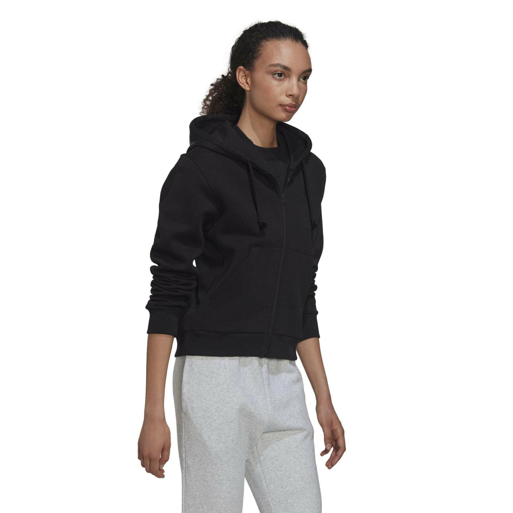 Women's zip-up hoodie adidas ALL SZN