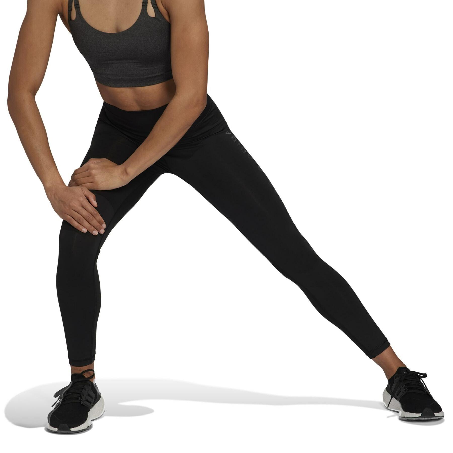 Legging training icons optime 3 bars woman adidas