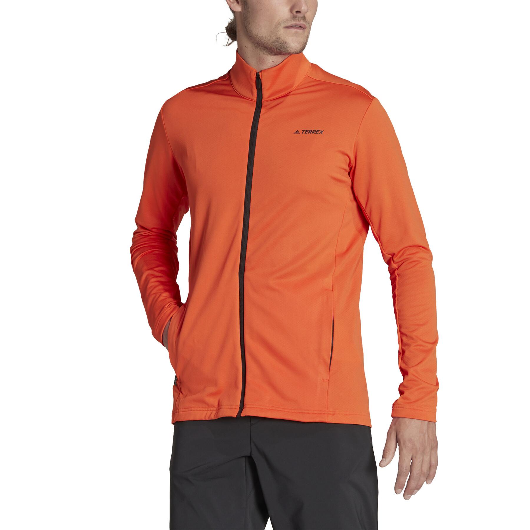 Zip-up fleece sweat jacket adidas Terrex Multi Primegreen