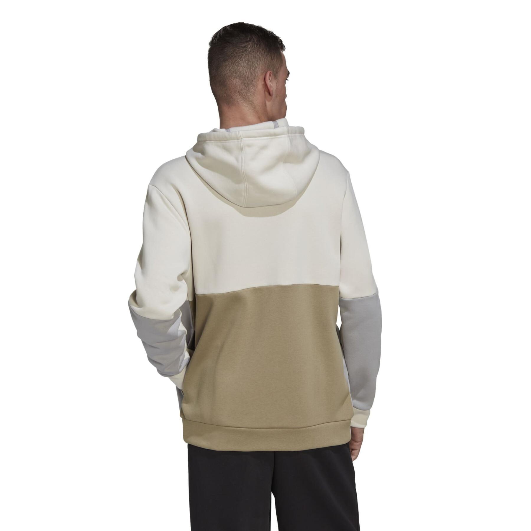 Zip-up fleece sweatshirt adidas Essentials Colorblock