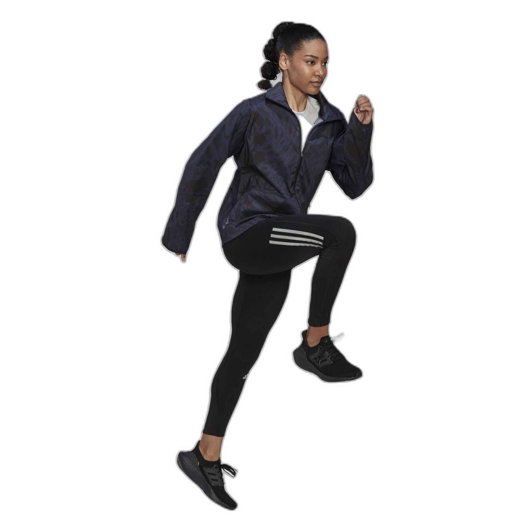 Women's fast running waterproof jacket adidas