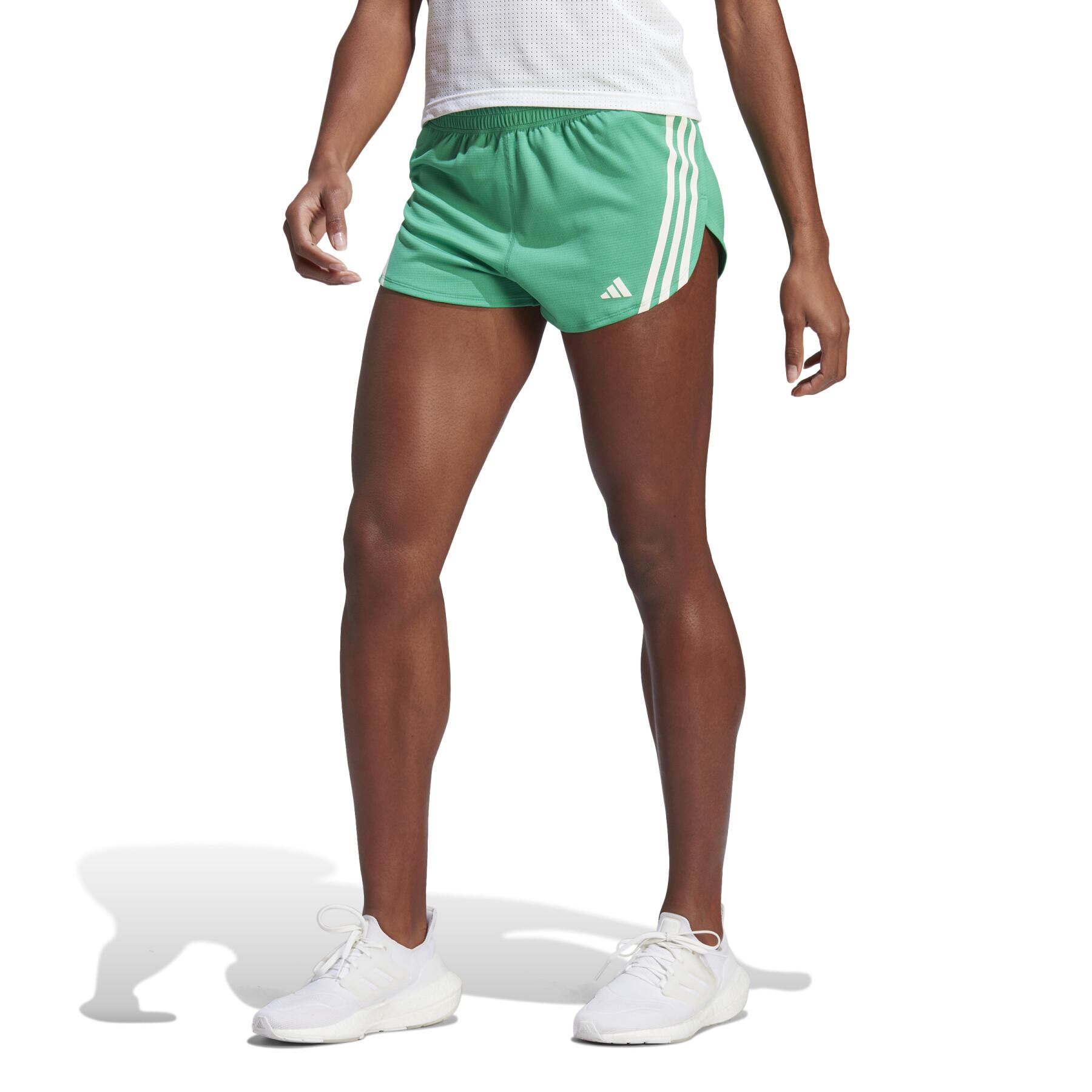 Women's shorts adidas Run Icons 3-Stripes Low Carbon