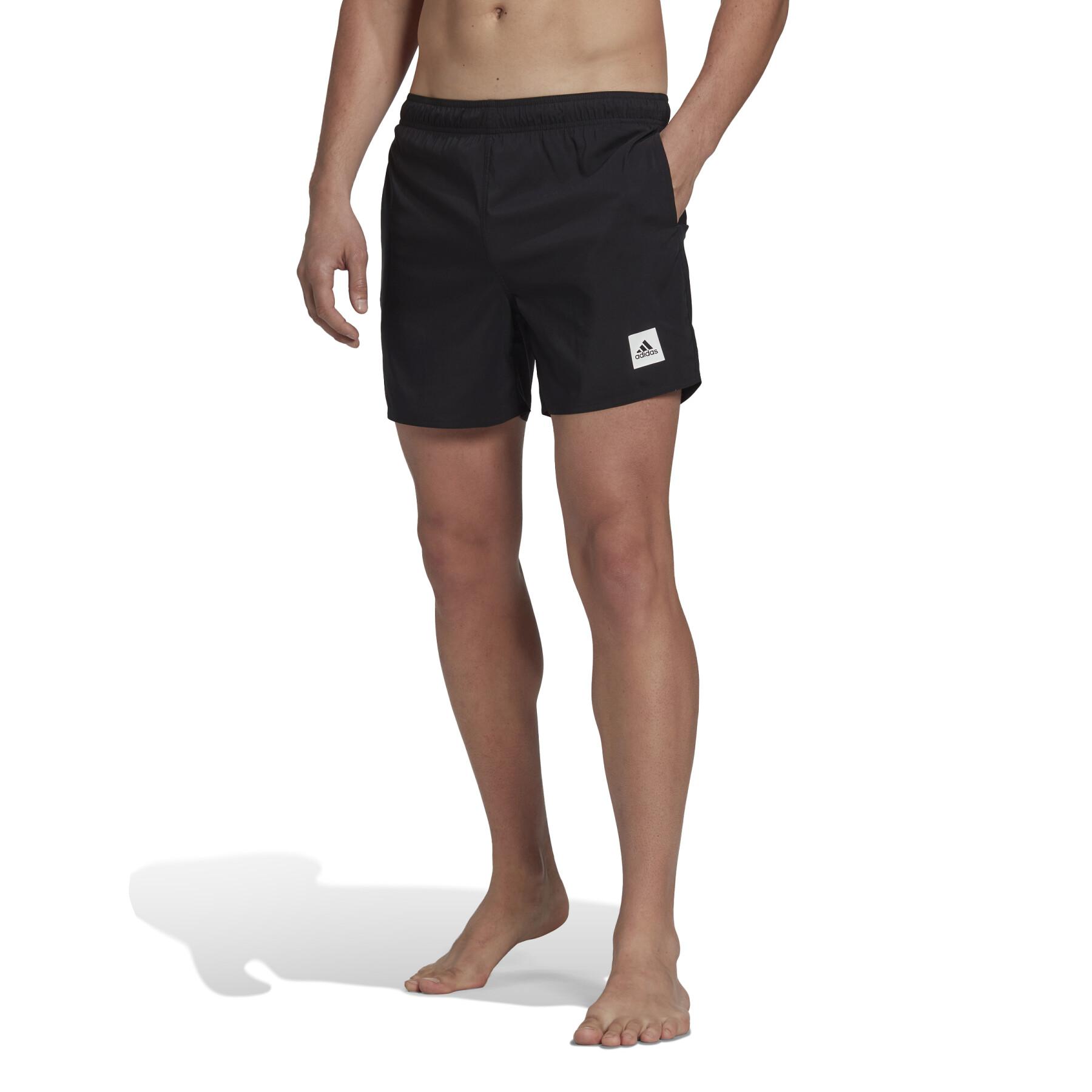 Plain short swim shorts adidas