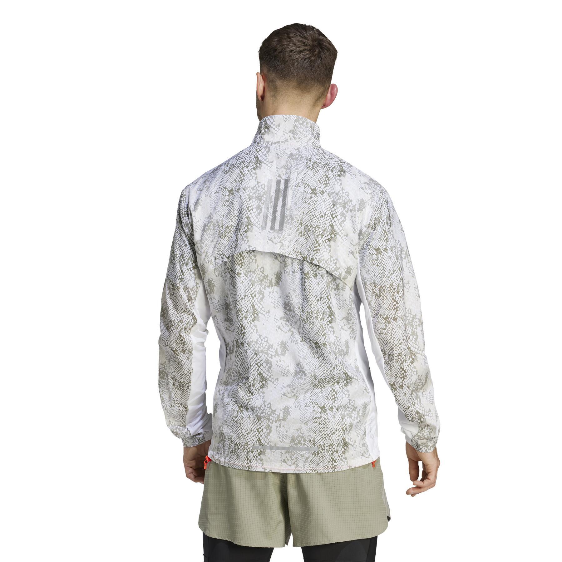 Full print waterproof jacket adidas Marathon