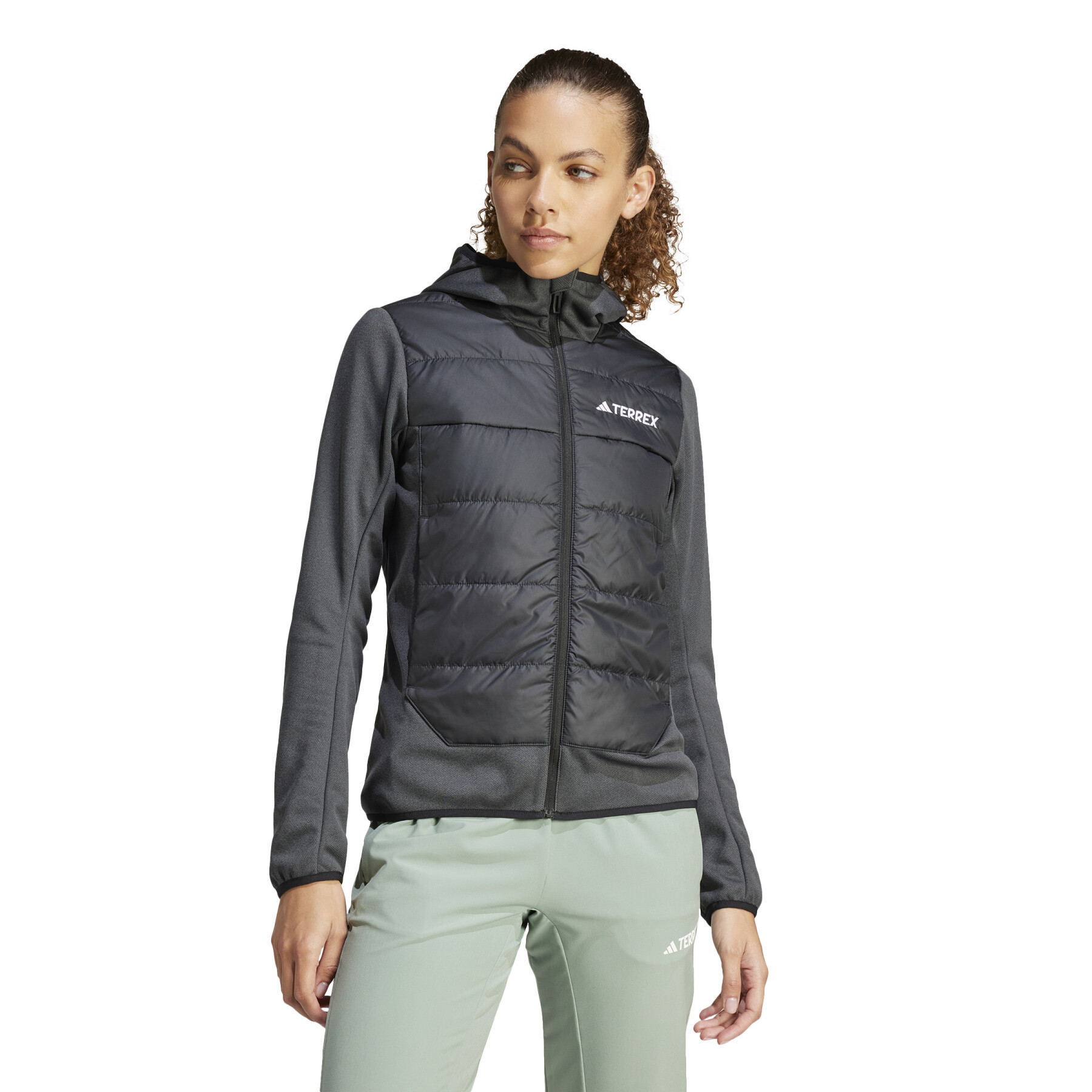 Women's hybrid hooded waterproof jacket adidas Terrex Multi