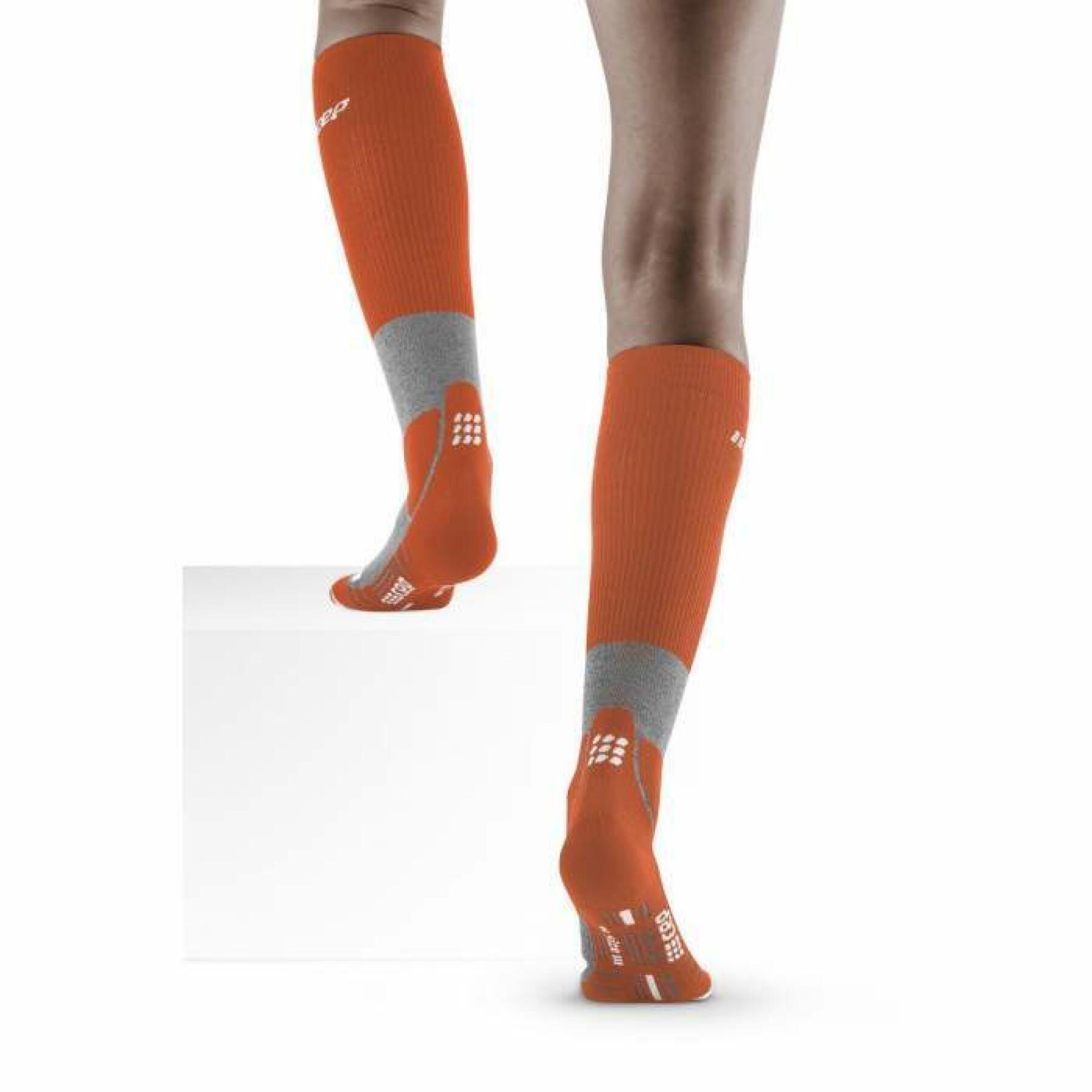 Women's merino hiking compression socks CEP Compression