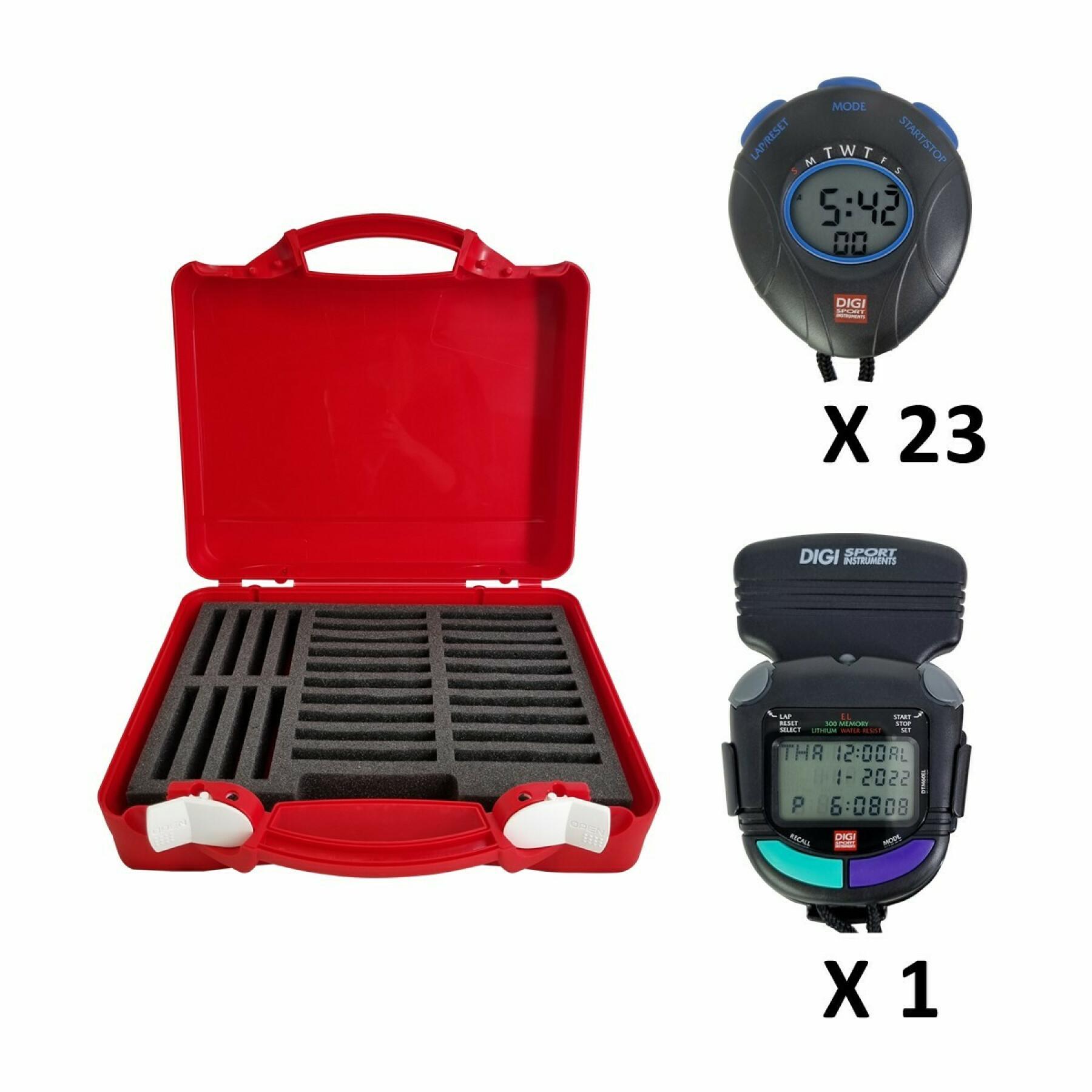 Boxed set of 24 stopwatches for educators Digi Sport Instruments 23 DT1 et 1 DTM60EL