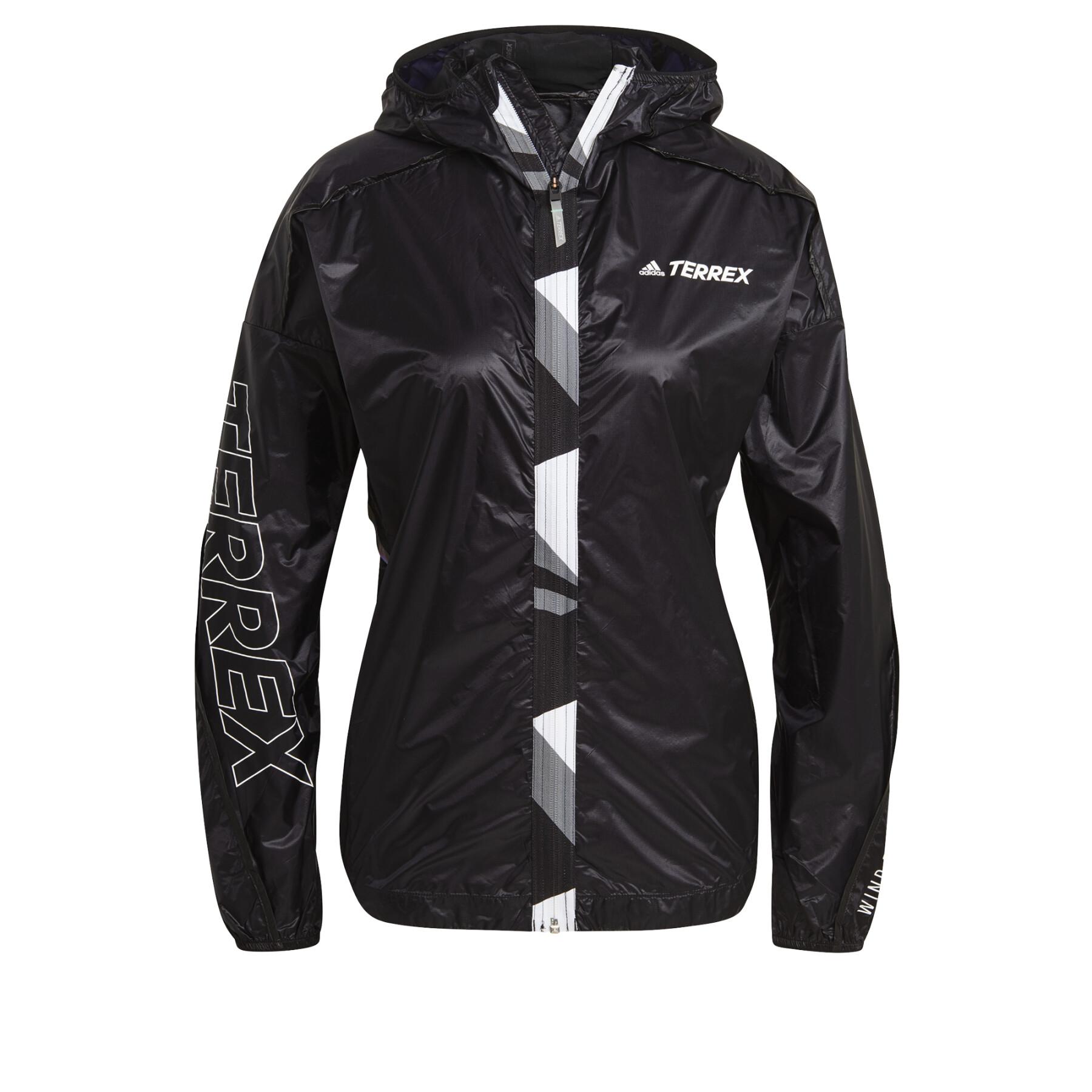 Women's windbreaker jacket adidas Terrex Agravic Pro