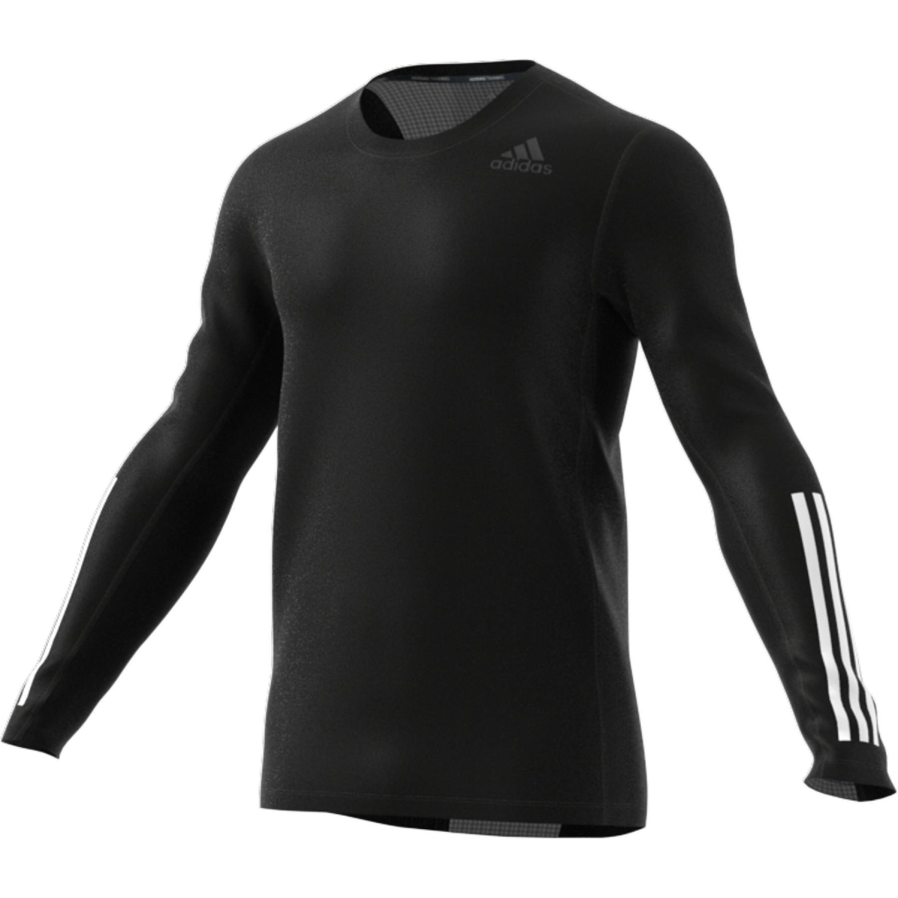 Long sleeve T-shirt adidas Techfit 3-Bandes Fitted