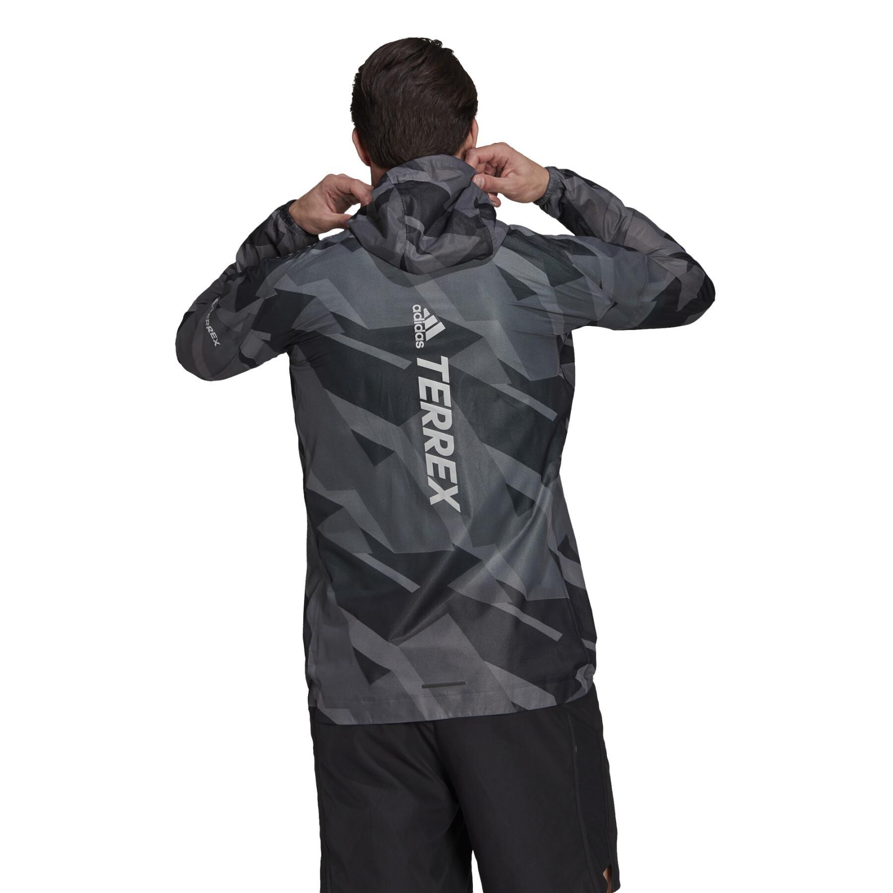 Rain jacket adidas Terrex Agravic Graphic