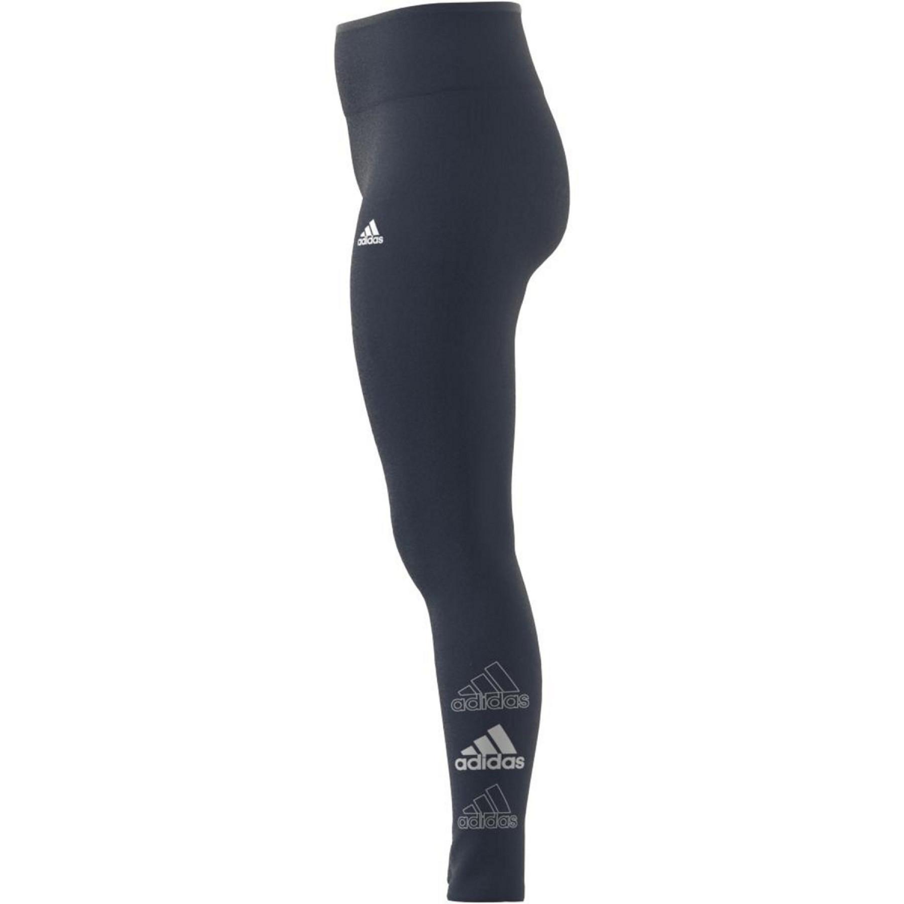 Women's high-waisted leggings adidas Essentials Stacked Logo
