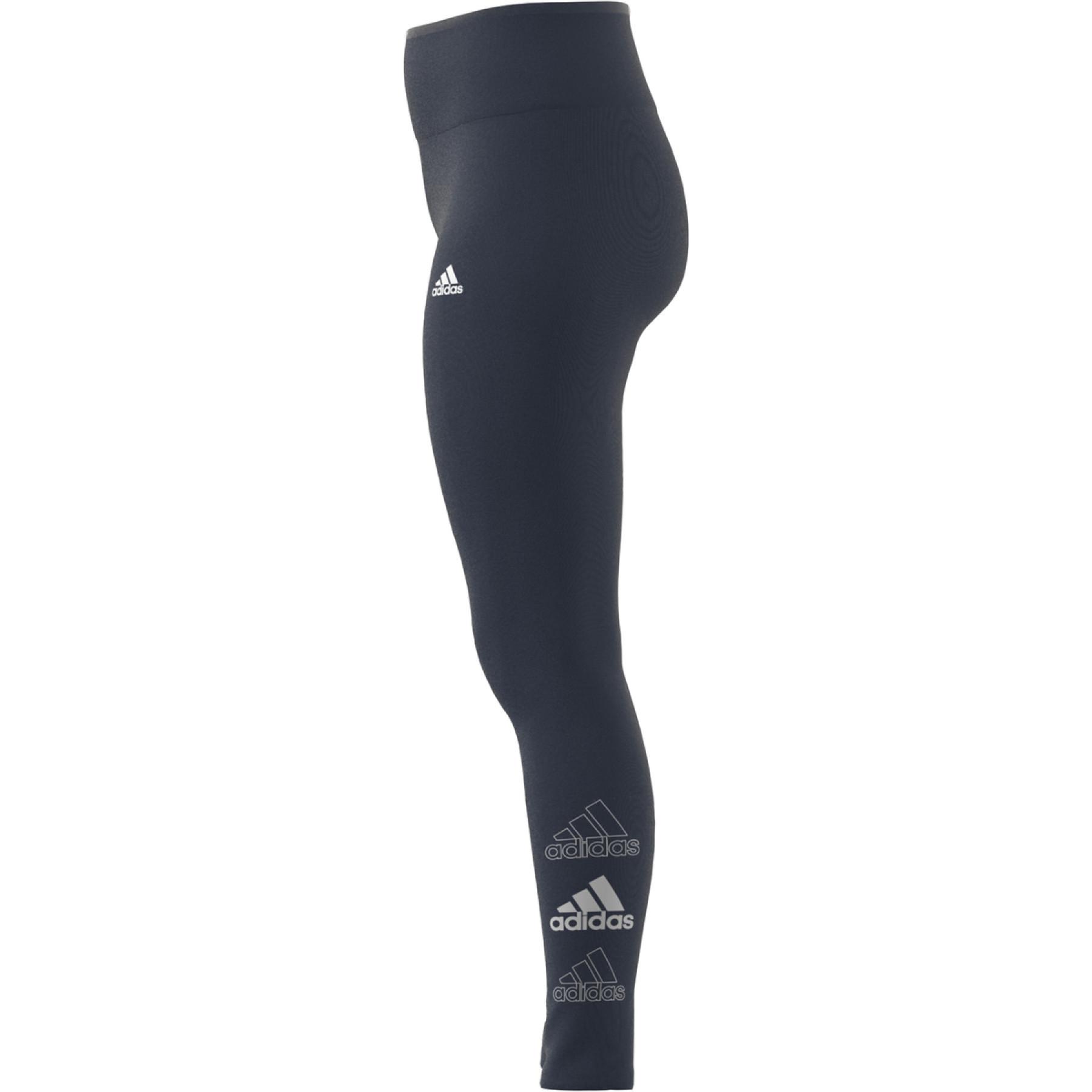 Adidas Women's Essentials Stacked Logo High-Rise Full Length Leggings