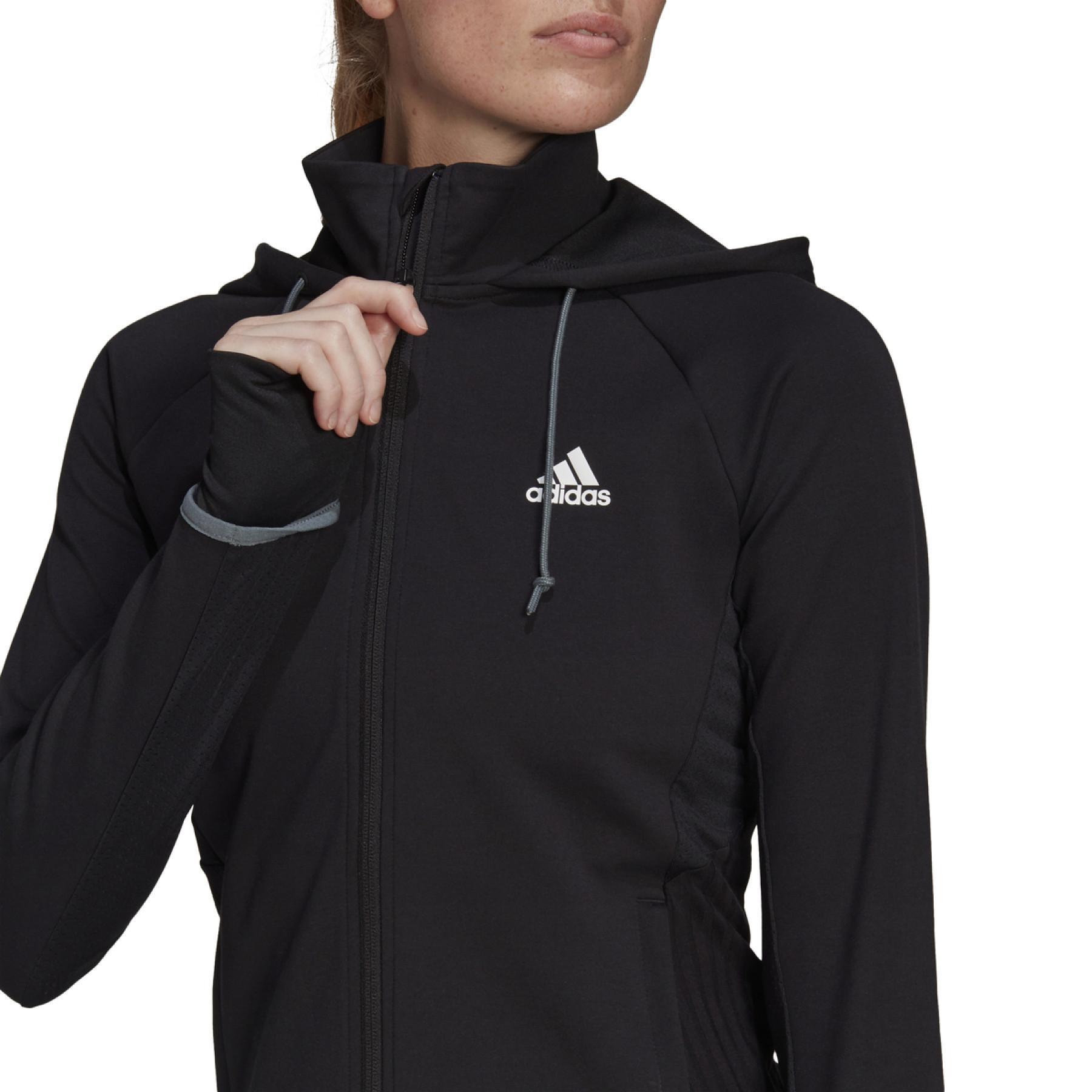 Women's zip-up hoodie adidas Designed To Move Aeroready
