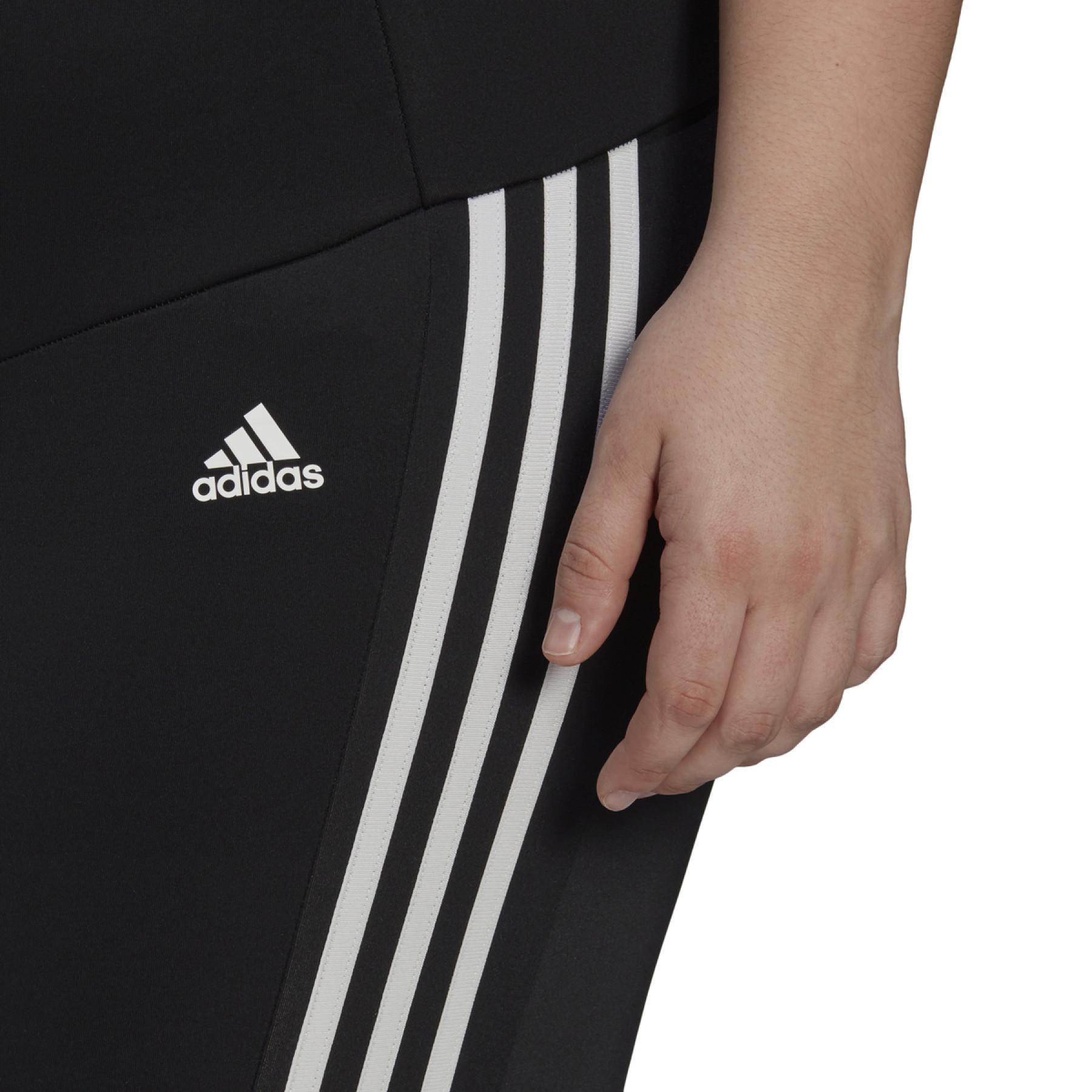 Women's high-waisted leggings adidas 3-Bandes 7/8 Grande Taille