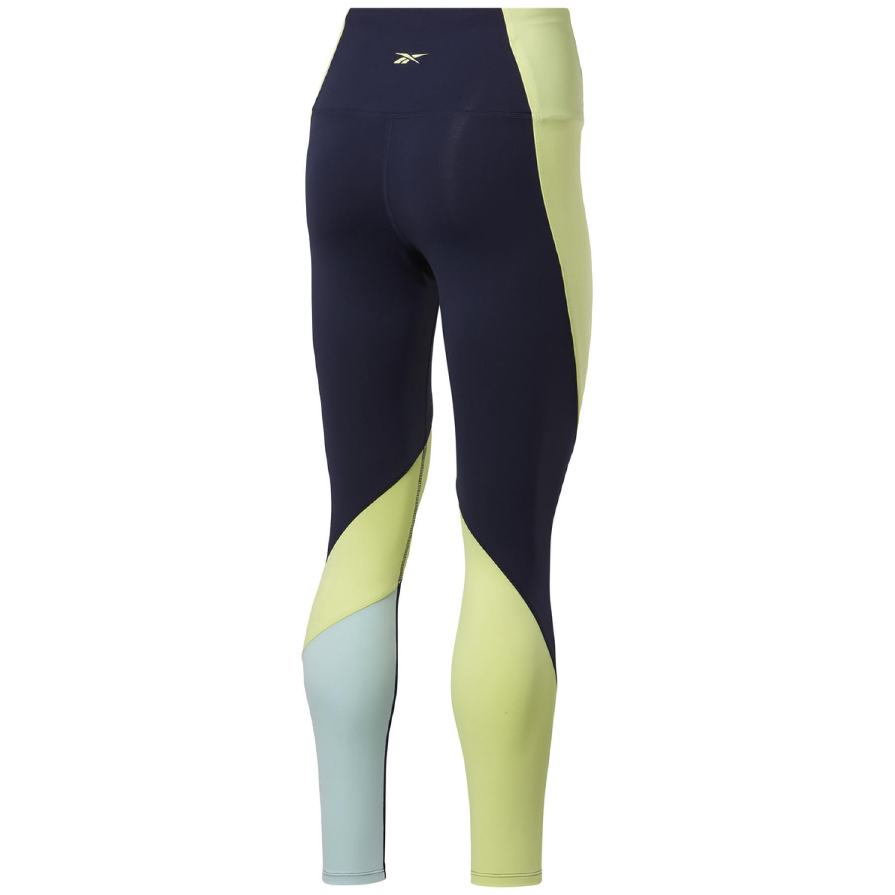 Women's high-waisted leggings Reebok Les Mills® Colorblock Lux