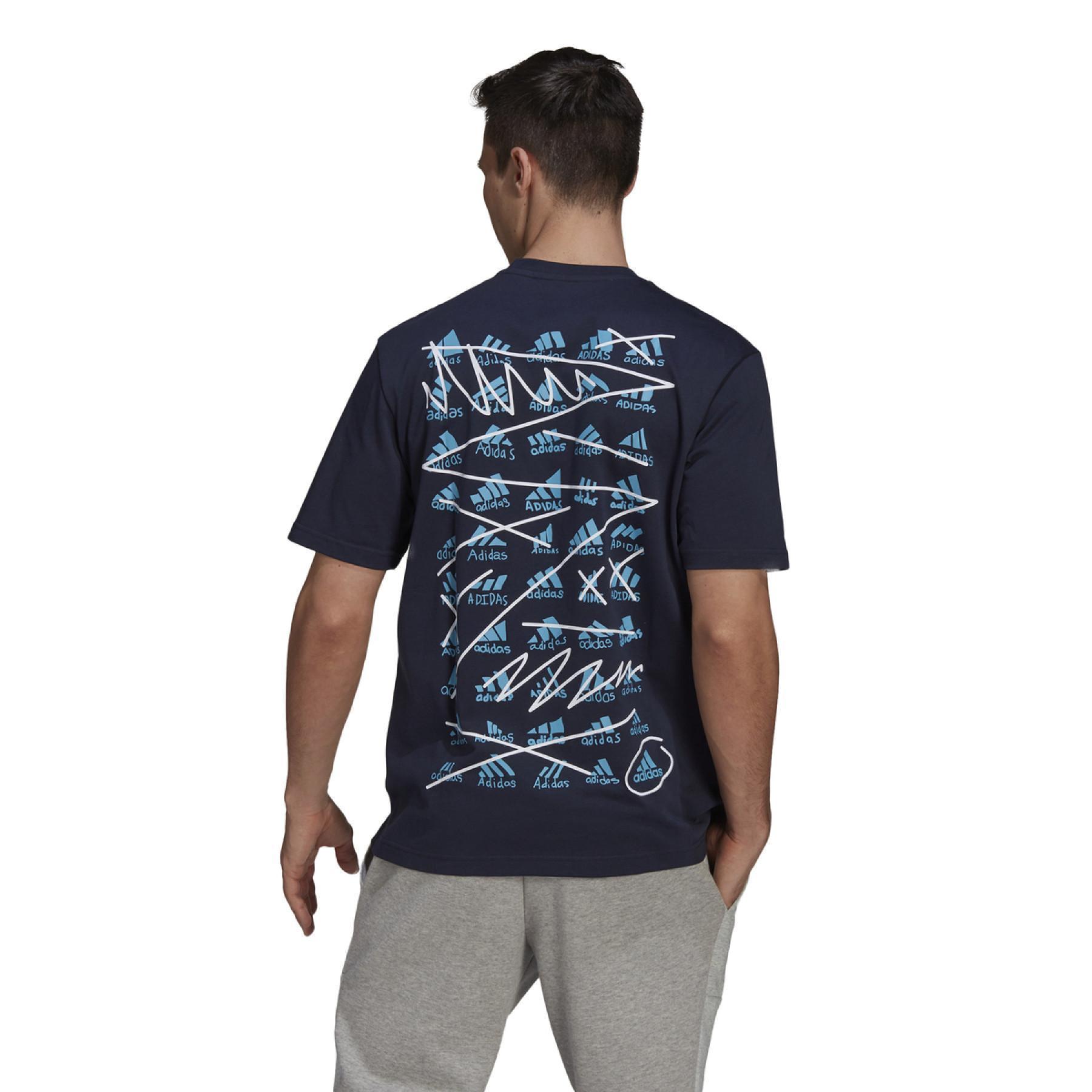 Sleeveless T-shirt adidas BOS Scribble
