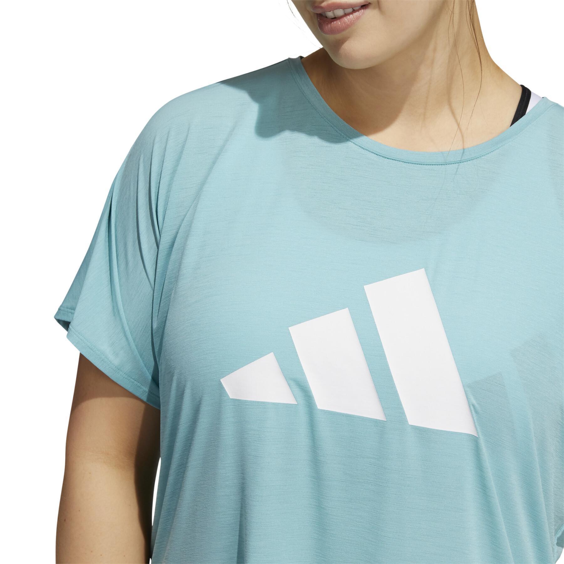 T-shirt large size woman adidas 3-Stripes Training