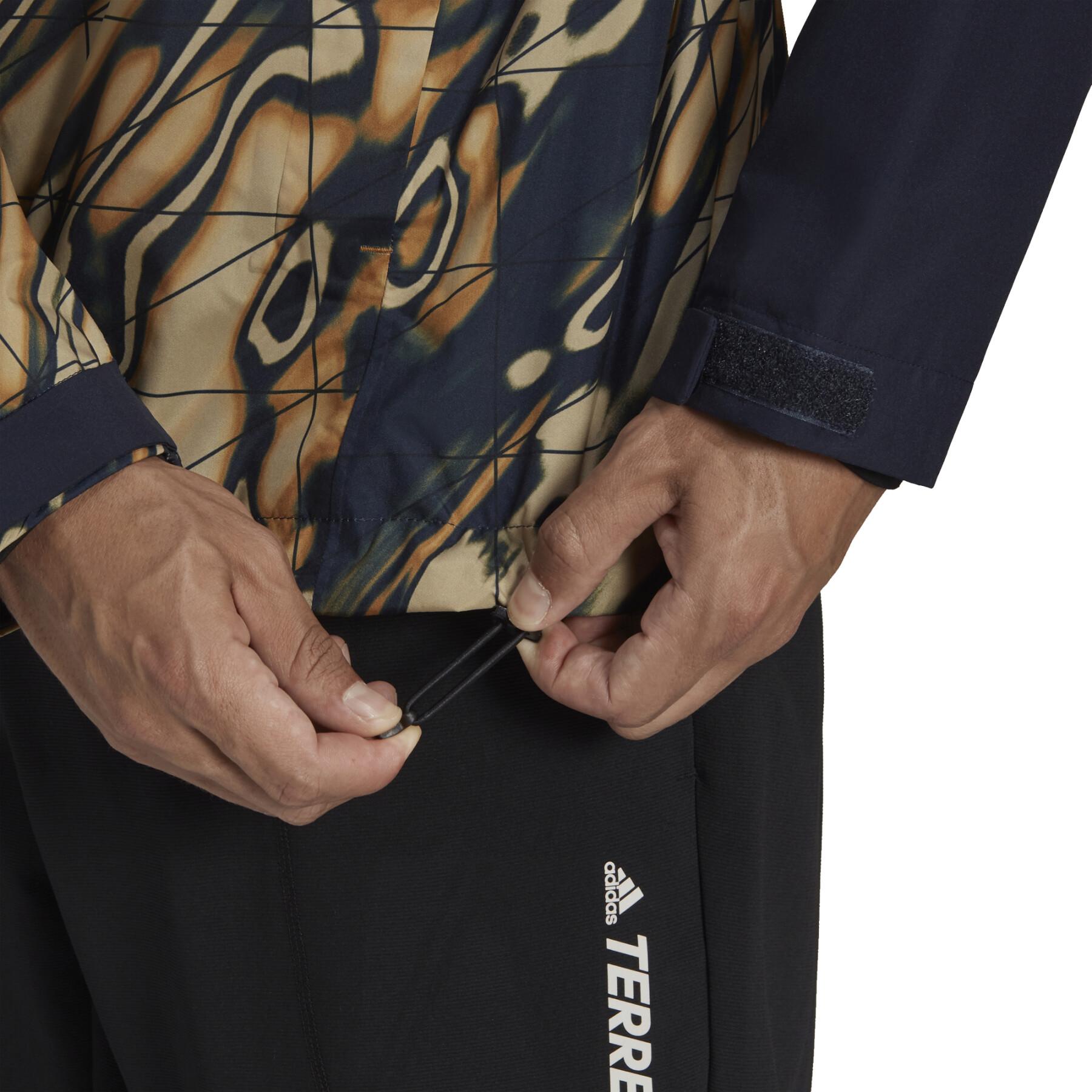 Jacket adidas Terrex Multi RAIN.RDY Primegreen Allover Print 2L Rain