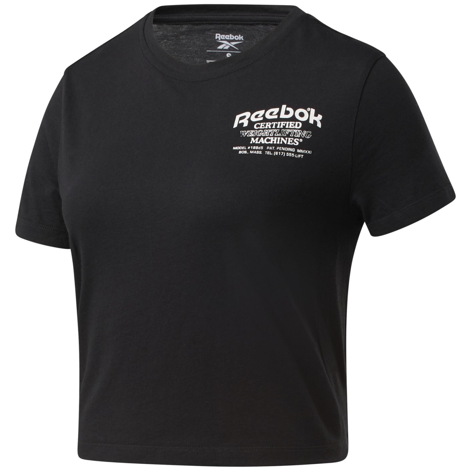 Women's T-shirt Reebok TE OS Graphic- Crop