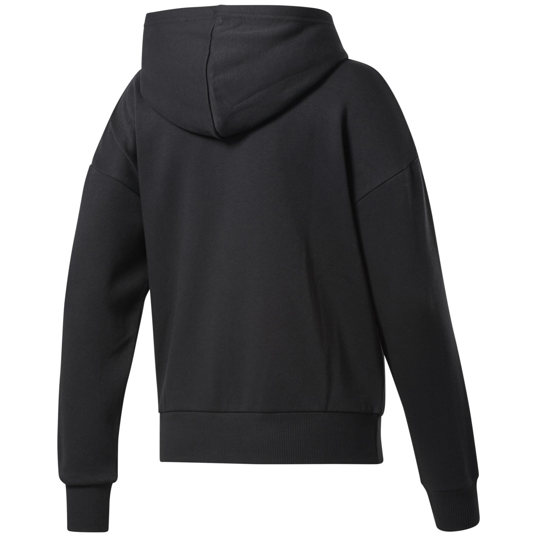 Women's hooded sweatshirt Reebok Piping Zip-Up