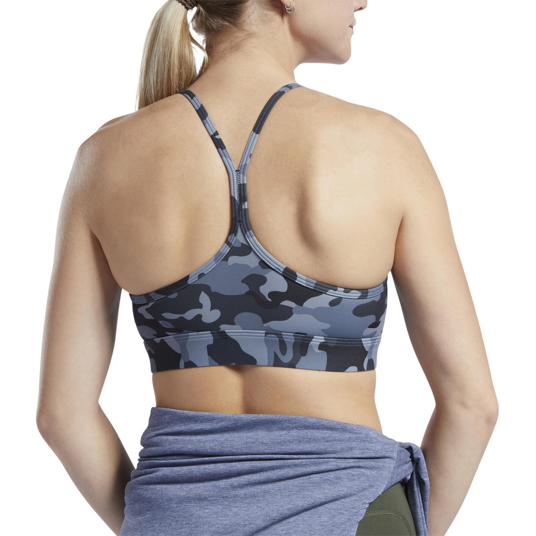 Women's bra Reebok Lux Skinny Strap Print Sports