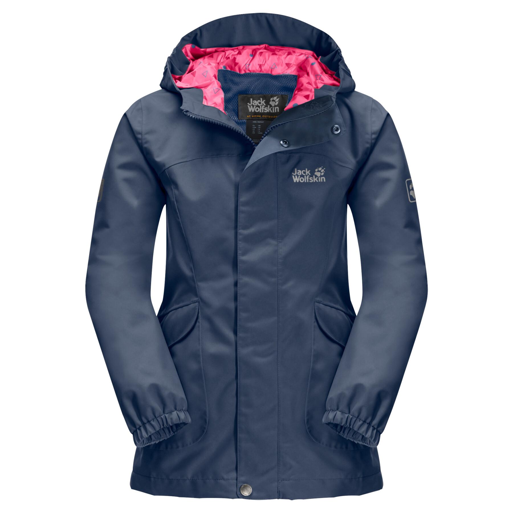 Waterproof jacket for girls Jack Wolfskin Rock Town