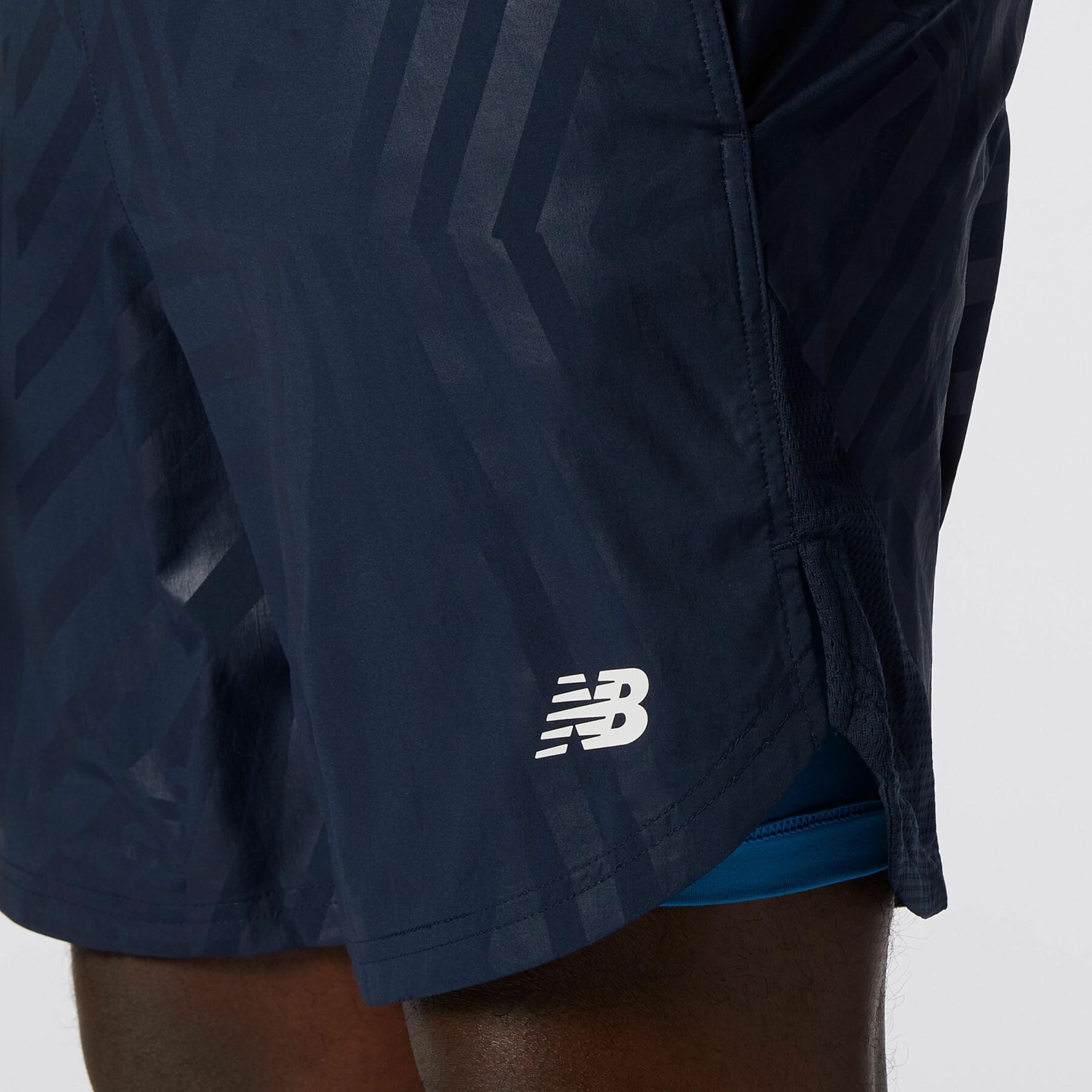 Short 2in1 New Balance printed fast flight 7 In