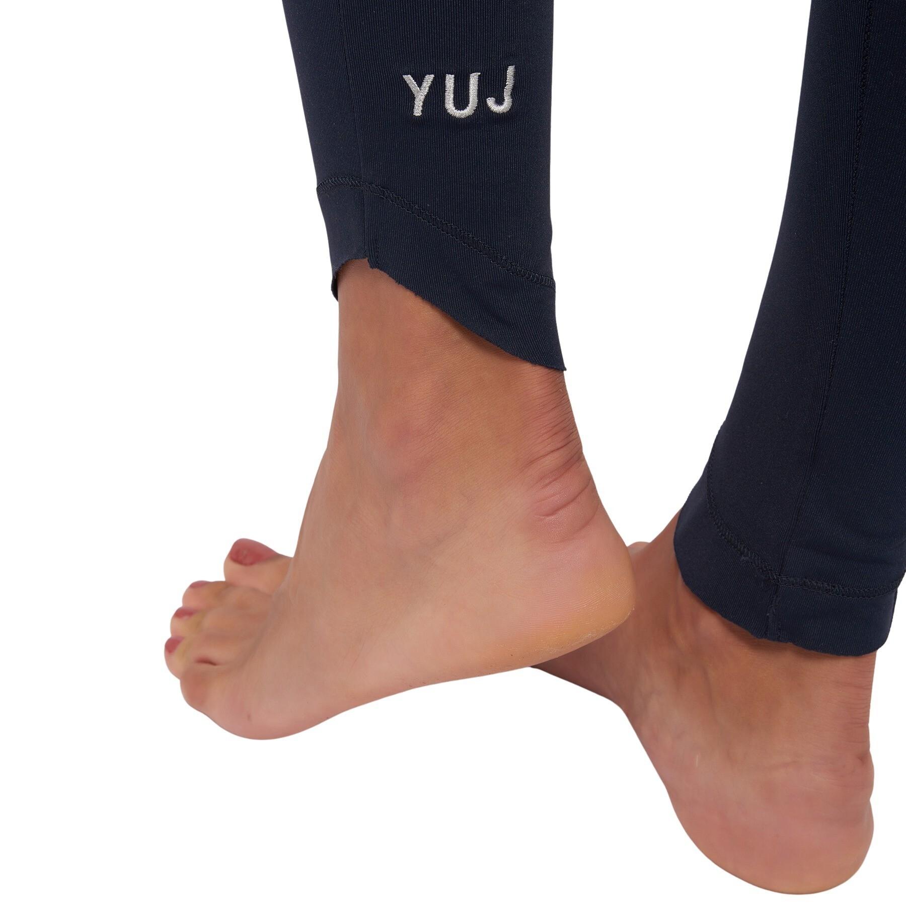 Yuj Ladies Black/Silver Mulhadara High-Waist Leggings, Size Small
