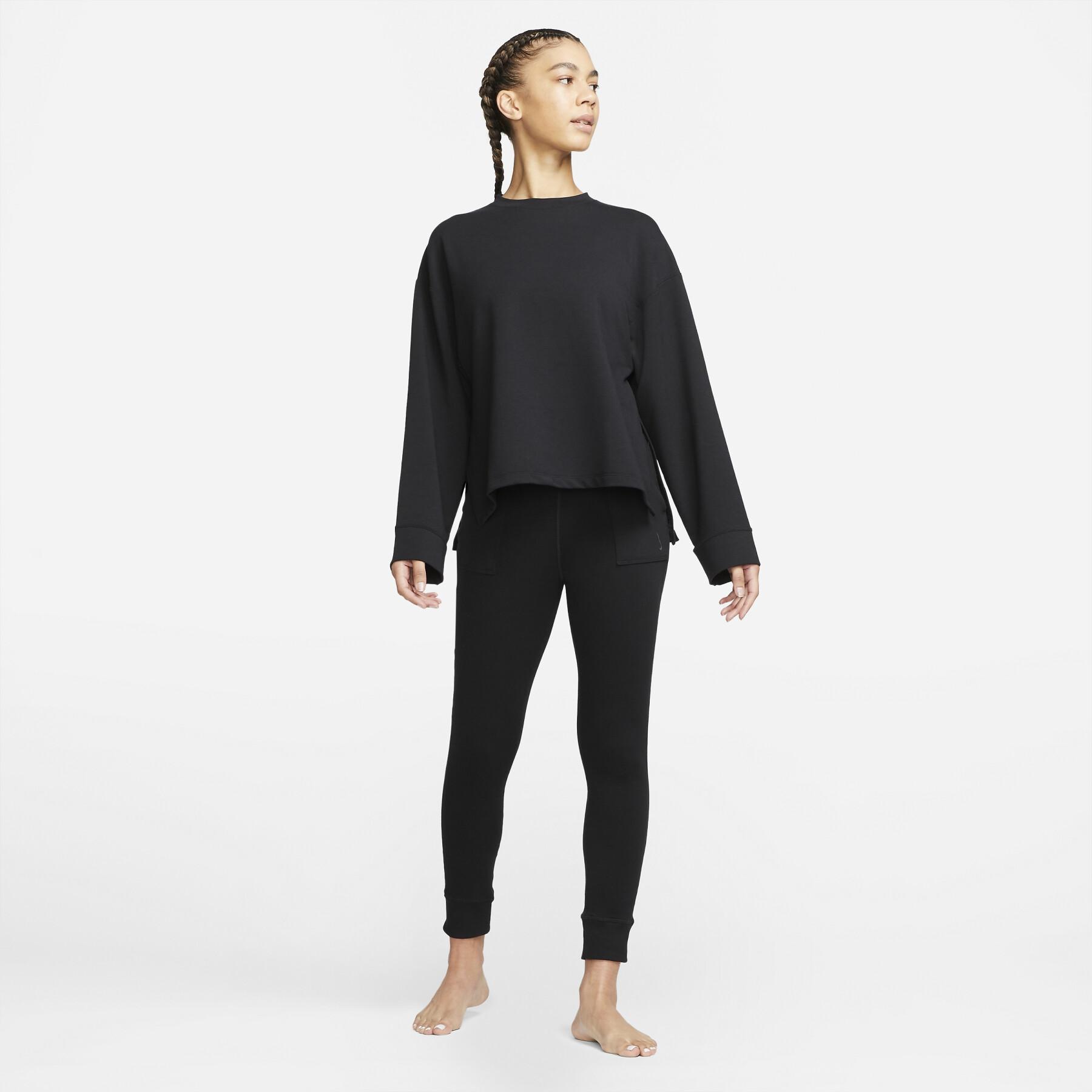 Sweatshirt round neck woman Nike Dri-Fit FLC - Women's clothing - Fitness