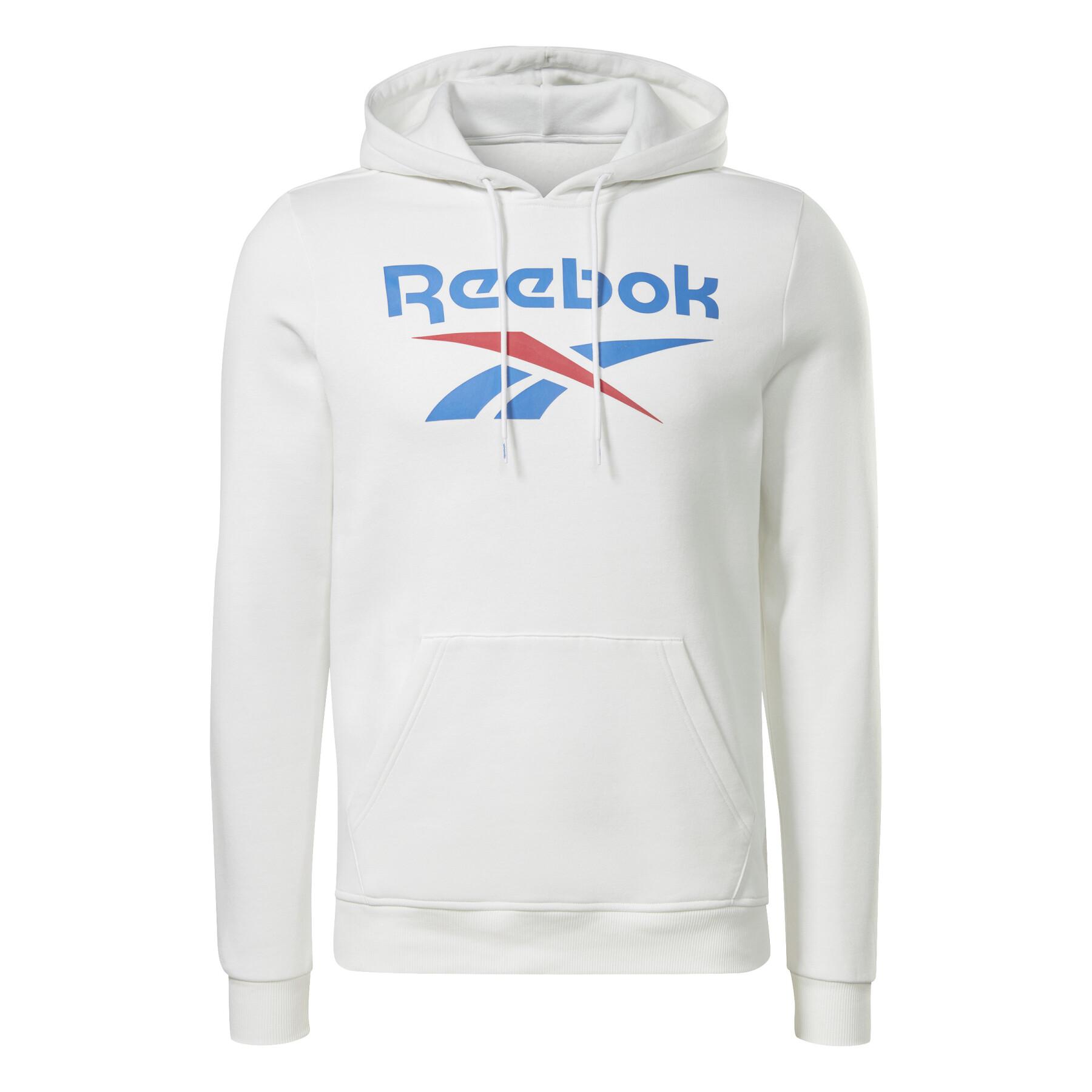 Hooded sweatshirt fleece Reebok Identity Stacked Logo