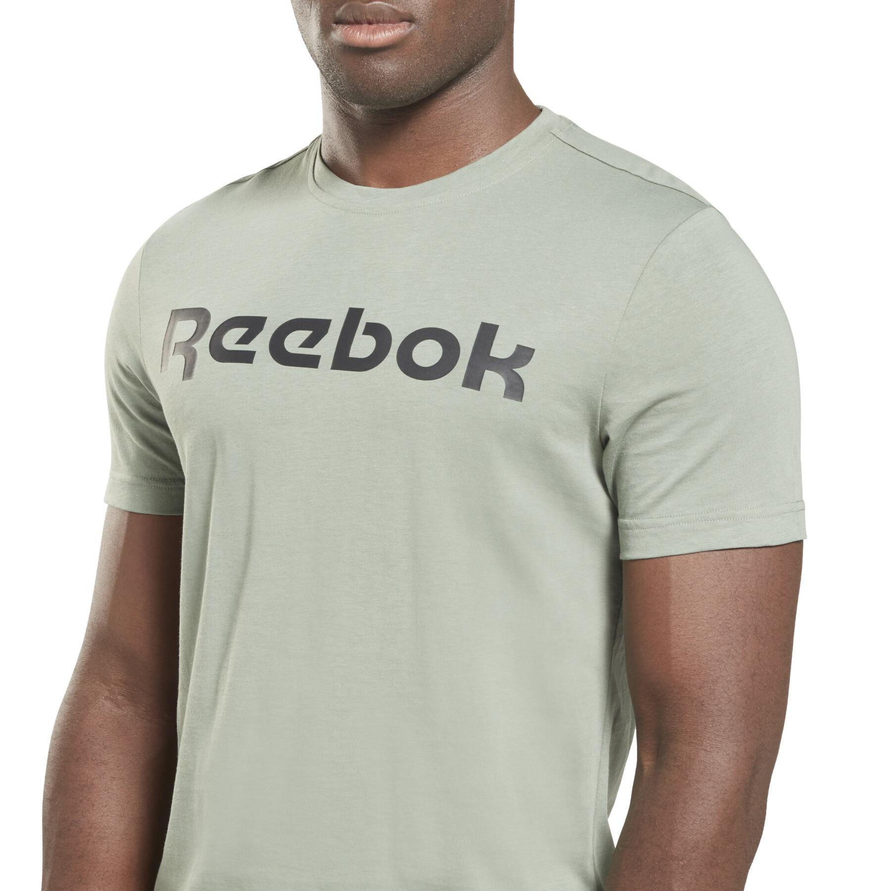 T-shirt Reebok Graphic - Clothing - Fitness T-shirts Men\'s Linear Logo Series 