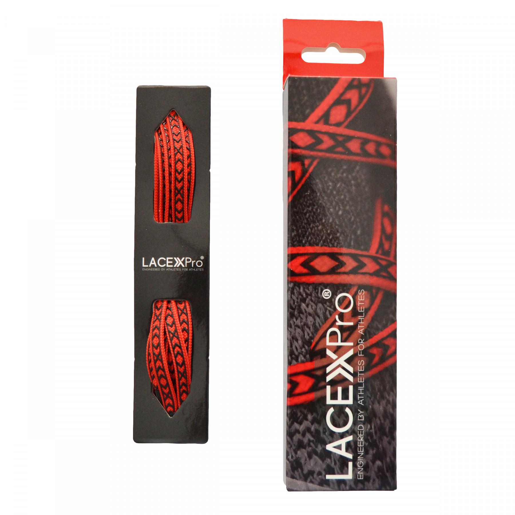 Laces Lacex Pro Grip red
