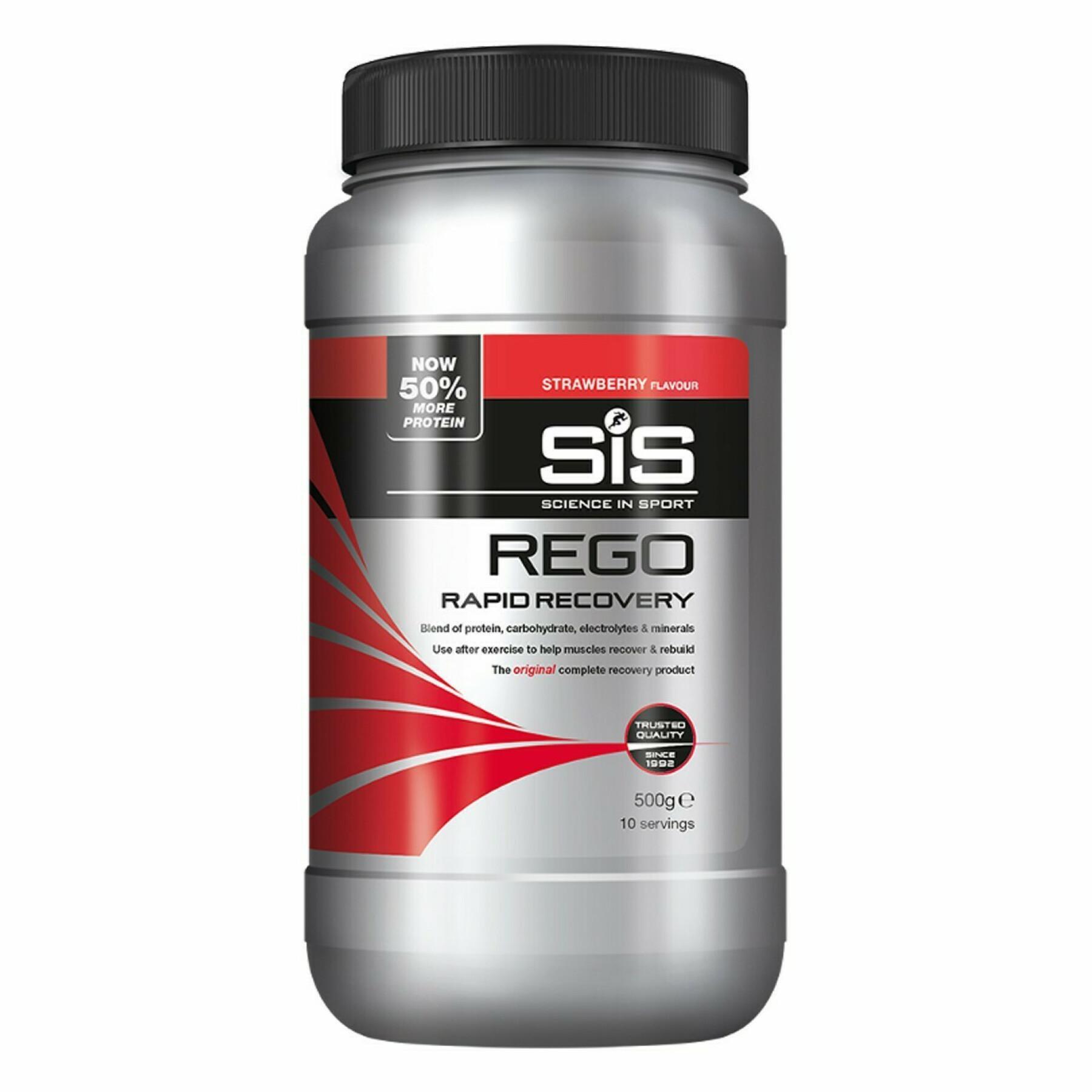 Recovery drink Science in Sport Rego Rapid Recovery - Strawberry - 500 g