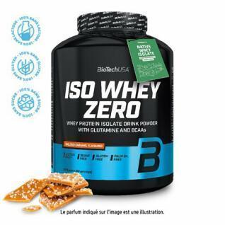 Protein jar Biotech USA iso whey zero lactose free - Caramel salé - 2,27kg