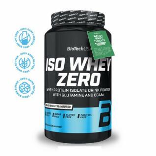 Pack of 6 jars of protein Biotech USA iso whey zero lactose free - Black Biscuit 908g