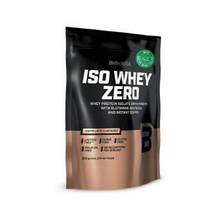 Pack of 10 bags of protein Biotech USA iso whey zero lactose free - Café au lait - 500g
