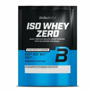 50 packets of lactose-free protein Biotech USA iso whey zero - Black Biscuit - 25g