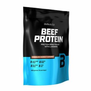 Pack of 10 jars of beef protein Biotech USA - Chocolat-noix de coco - 500g