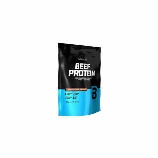Pack of 10 jars of beef protein Biotech USA - Fraise - 500g